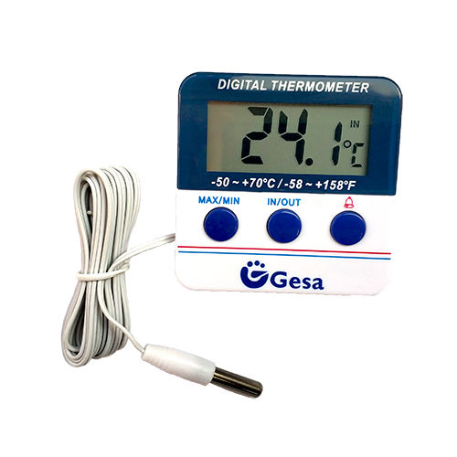 Termometro con sonda - 810-211 GE series - GESA TERMOMETROS - con display LCD / industriale / per refrigerazione industriale