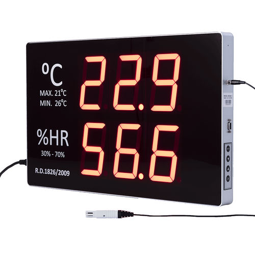 Igrometro industriale - GF250A - GESA TERMOMETROS - a LED / portatile / temperatura