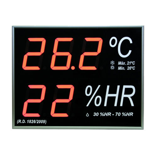 Termometro con sonda - IN-2TH-R20IV2 - GESA TERMOMETROS - a LED / IP54 / IP20