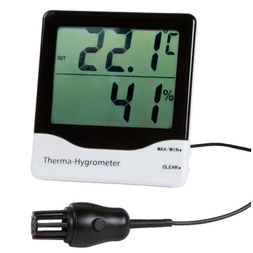 Termo-igrometro con display LCD - 810-140 - GESA TERMOMETROS - con montaggio a parete / temperatura / di umidità