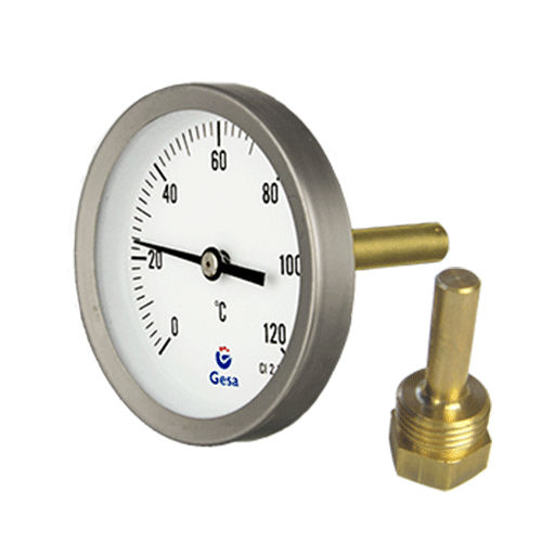 Termometro bimetallico - D03D series - GESA TERMOMETROS - con quadrante / per refrigerazione industriale