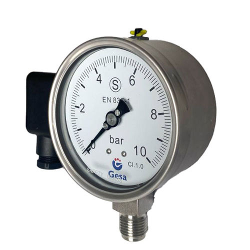Manometro con quadrante - M0306S3TP series - GESA TERMOMETROS - NPT 1/2 / BSP 1/2 / in acciaio inossidabile