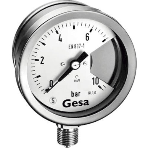 Manometro relativo - M0306SD series - GESA TERMOMETROS - a secco / a montaggio verticale / G 1/4