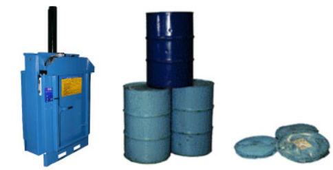 Pressa imballatrice per fusti - Ceco Equipment Ltd - verticale / a carico dall'alto / a camera singola