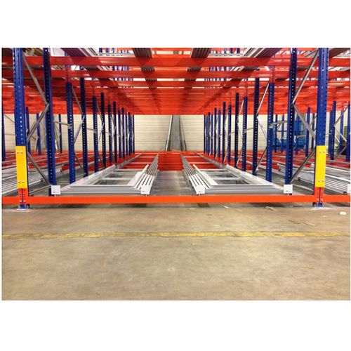 Scaffalatura push-back - SAAR LAGERTECHNIK GmbH - per carichi lunghi / in acciaio