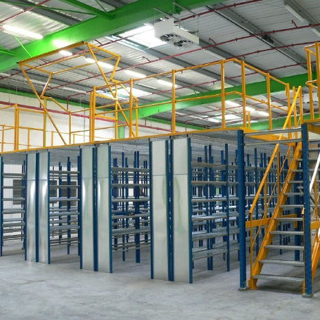 Scaffalatura per magazzino di stoccaggio - SAAR LAGERTECHNIK GmbH - con ripiani / per carichi pesanti / con soppalco