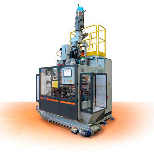 Macchina di soffiaggio di estrusione - PB2E series - Plastiblow - per bottiglie / a doppia stazione