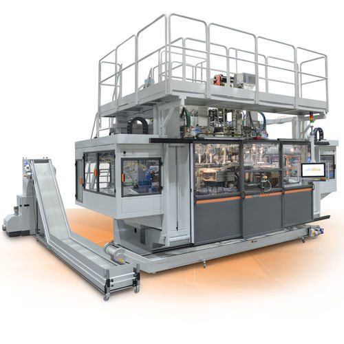 Macchina di soffiaggio di estrusione - PB22E series - Plastiblow - per bottiglie / per container / a doppia stazione