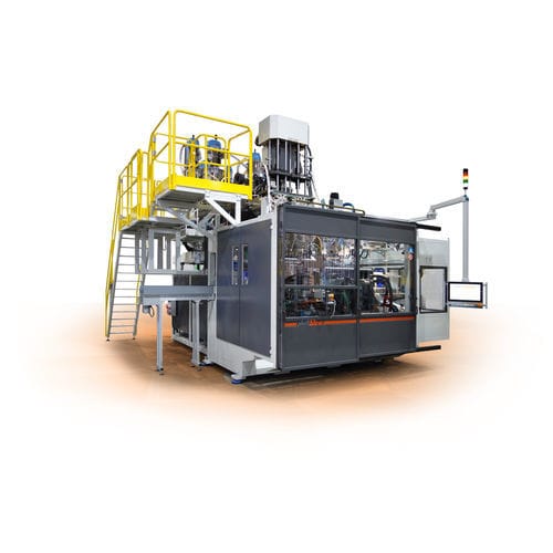 Macchina di soffiaggio di estrusione - PB50E series - Plastiblow - per bottiglie / per container / a doppia stazione