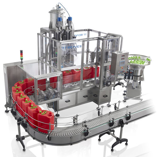 Riempitrice chiuditrice automatica - MLL-NW-2/PF-01-EL - Rejves Machinery S.r.l - per liquidi / monoblocco / lineare