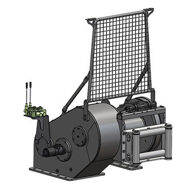 Argano idraulico - HMW 40.0 THT - Hammer Winch - per carichi pesanti / di tiraggio / per veicolo