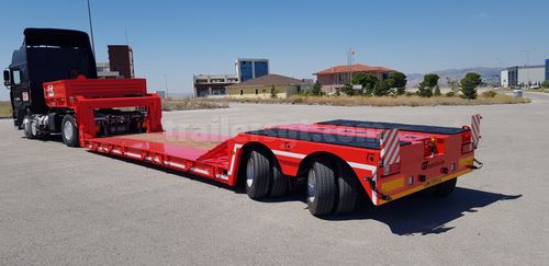 Semirimorchio a pianale - Gt Semi Trailers - extra ribassato / a 2 assi / trainato