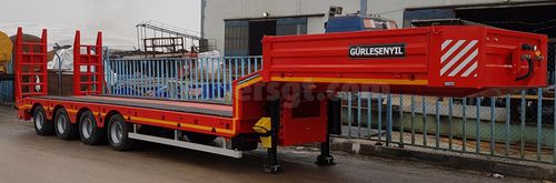 Semirimorchio a pianale - Gt Semi Trailers - extra ribassato / a 4 assi / trainato