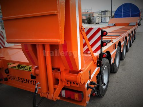 Semirimorchio a pianale - Gt Semi Trailers - extra ribassato / da cantiere / a 7 assi