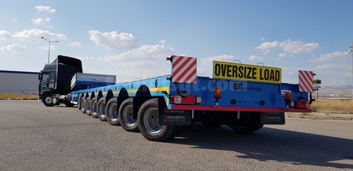 Semirimorchio a pianale - Gt Semi Trailers - extra ribassato / a 8 assi / trainato