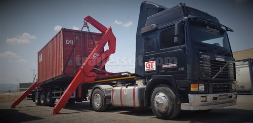 Semirimorchio per contenitore - Gt Semi Trailers - a 3 assi / trainato / con carico trasversale