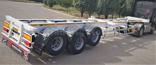 Semirimorchio per contenitore - Gt Semi Trailers - portacontainer / a 3 assi / trainato