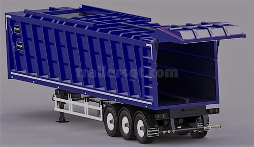Semirimorchio con piano mobile - Gt Semi Trailers - per rifiuti / a 3 assi / trainato