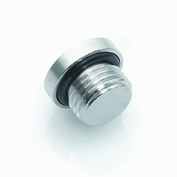 Tappo cilindrico - 107 OR - ITV - a bordi paralleli / maschio / in ottone nichelato