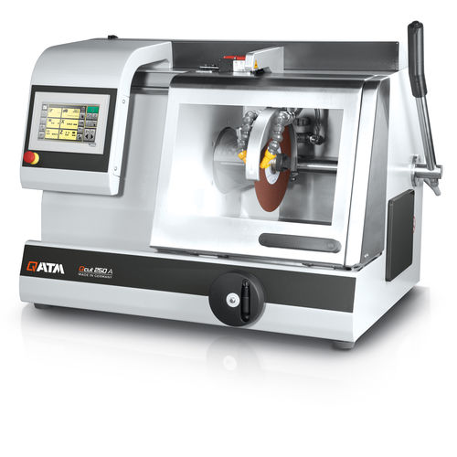 Macchina da taglio a lama rotativa - Qcut 250 A - QATM - per metallografia / compatta / da banco