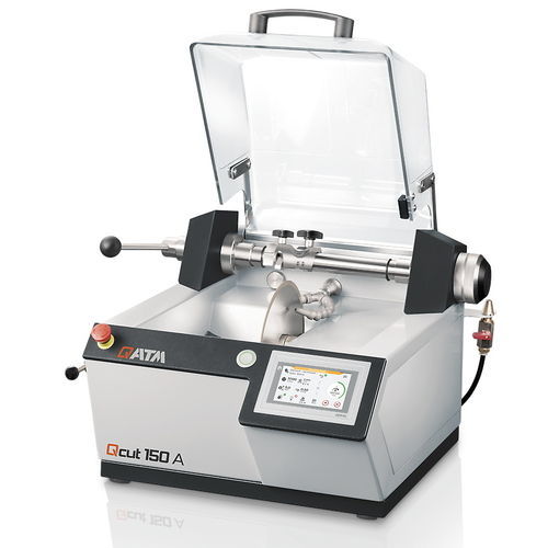 Macchina da taglio per metallografia - QCUT 150 A - QATM - a lama rotativa / con assistenza digitale / per rettifica