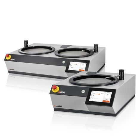 Smerigliatrice lucidatrice da banco - Qpol series - QATM - elettrica / manuale / ergonomica