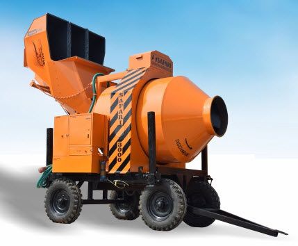 Betoniera elettrica - SAFARI series - Safari Construction Equipments Private Limited - mobile / a inversione di marcia / automatica