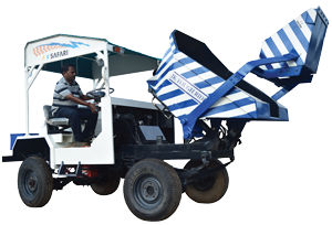 Dumper gommato - JKTR 2 - Safari Construction Equipments Private Limited - diesel / a scarico posteriore / compatto