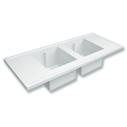 Banco di laboratorio con lavandino - TOP1560W443 series - PLASTIFER