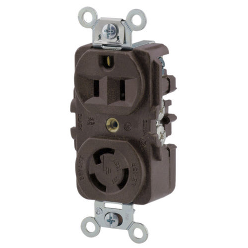 Presa elettrica da incasso - 4792DR - Bryant - 2 poli / industriale