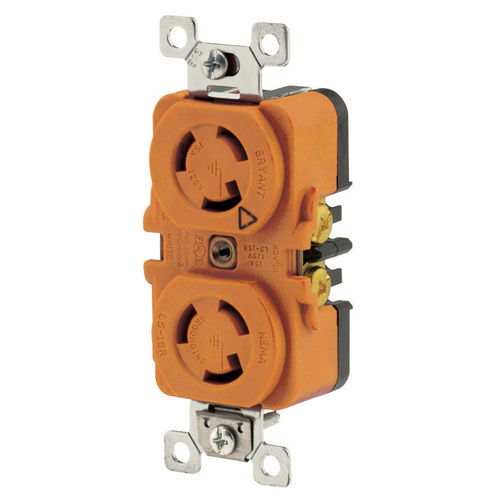 Presa elettrica da incasso - 4700DRIG - Bryant - 2 poli / industriale