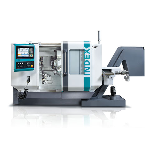 Macchina di tornitura CNC - C100 - INDEX FRANCE - 3 assi / VDI 25 / a doppia torre