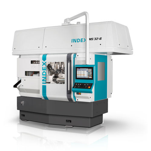 Macchina di tornitura CNC - MS32-6 - INDEX FRANCE - 2 assi / idrostatica / multimandrino