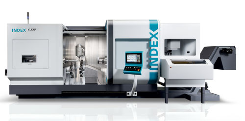 Centro di tornitura-fresatura CNC - G300 / G320 - INDEX FRANCE - orizzontale / 5 assi / a mandrino