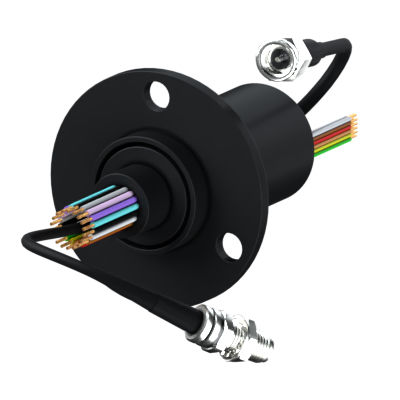 Collettore rotante a capsula - SVTS A 06-S-X-00/08 - PES S.A - per antenna radar / in acciaio inossidabile / in oro
