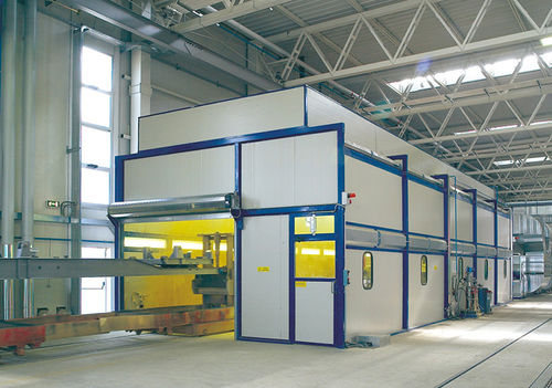 Cabina di verniciatura chiusa - SAVIM EUROPE - per veicolo pesante / automatica / pittura fresca