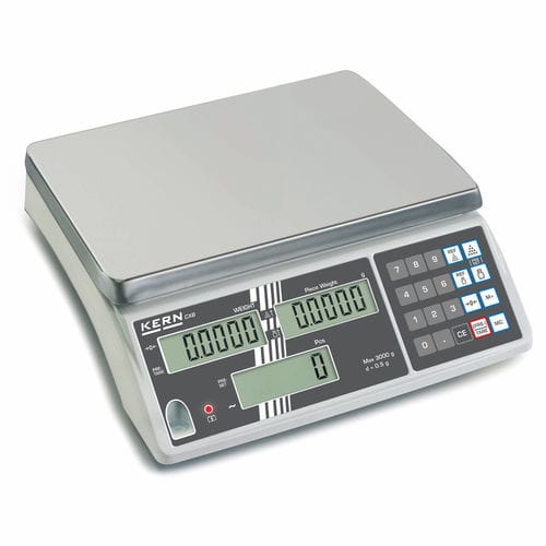 Bilancia contapezzi - CXB 30K10NM - KERN & SOHN - chilogrammo / esterna / con display LCD