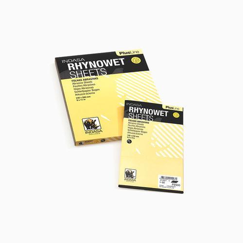 Abrasiva in ossido di almluminio - RHYNOWET PLUS LINE - INDASA - di carta / resina / rinforzata