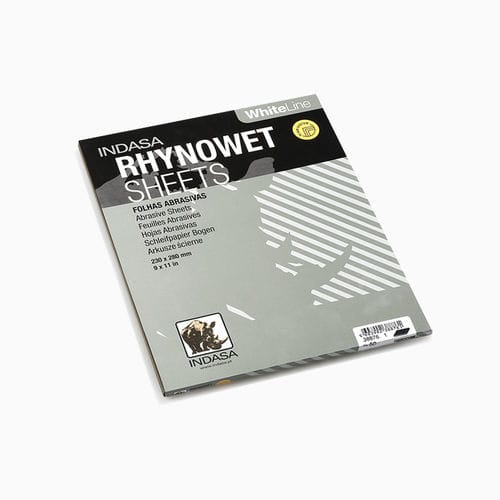 Abrasiva in ossido di almluminio - RHYNOWET WHITE LINE - INDASA - di carta / resina / rinforzata
