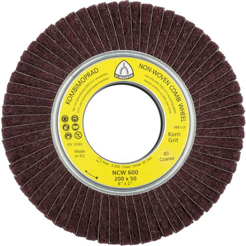 Spazzola circolare - NCW 600  - KLINGSPOR - di finitura / per pulizia di saldatura / di pulizia