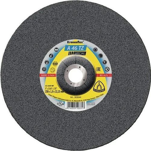 Disco da taglio per acciaio - A 46 TZ Special - KLINGSPOR - per acciaio inossidabile