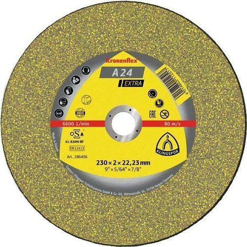 Disco da taglio per metallo - A 24 Extra - KLINGSPOR - in ossido di almluminio / per macchina stazionaria / per smerigliatrice angolare