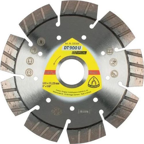Disco da taglio per pietra - DT 900 U Special - KLINGSPOR - per calcestruzzo / per ceramica / per piastrelle