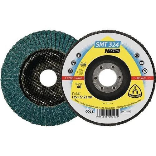 Disco a lamelle di finitura - SMT 324 Extra - KLINGSPOR - per acciaio inossidabile / in ossido di zirconio