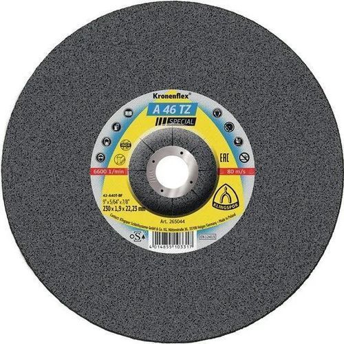 Disco da taglio per acciaio - A 46 TZ Special - KLINGSPOR - per acciaio inossidabile / per smerigliatrice angolare