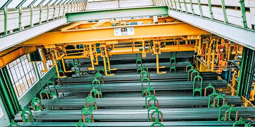 Magazzino di stoccaggio automatico orizzontale - CTI Systems S.à r.l. - per prodotti lunghi / per barre in acciaio / a trasloelevatore