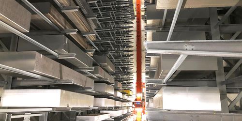 Sistema di stoccaggio automatico orizzontale - CTI Systems S.à r.l. - per prodotti ingombranti / per oggetti lunghi / recupero automatico AS/RS