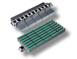 Catena di trasporto in plastica - HF RR 845 series - REGINA - a doghe / per l'industria del vetro / per l'industria conserviera