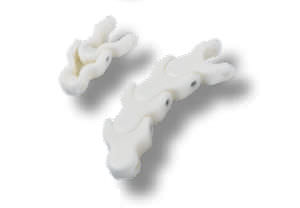 Catena di trasporto in plastica - 1702 series - REGINA - a maglie monoblocco / per l'industria del vetro / per l'industria conserviera