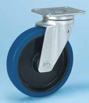 Ruota con fascia - BN LG series - WICKE - in gomma / antitraccia